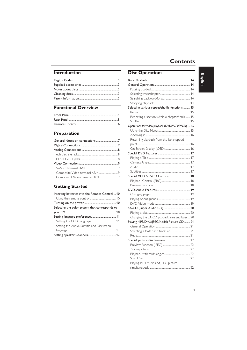 Yamaha DVD-S657 User Manual | Page 5 / 44