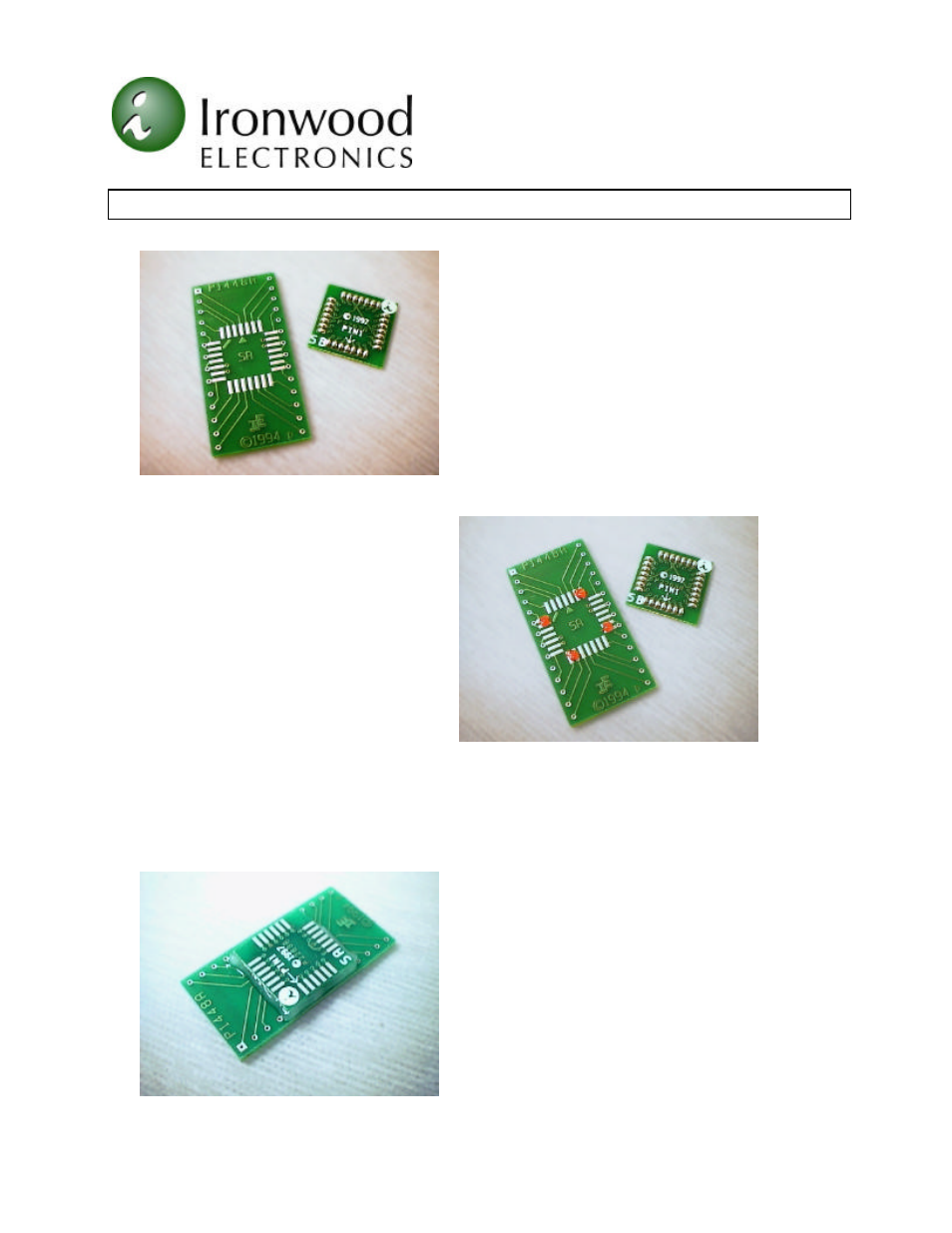 Ironwood Electronics Solder Column Interface Soldering Techniques User Manual | 2 pages