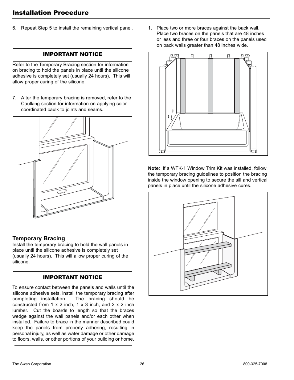 Installation procedure | Swanstone WW-6000 - Installation User Manual | Page 26 / 32