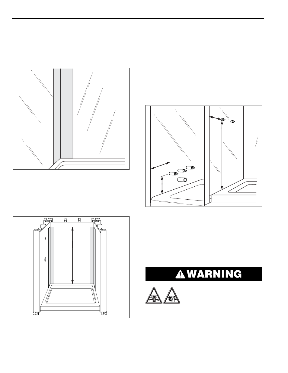 Warning, Installation procedure | Swanstone RM-58 - Installation User Manual | Page 14 / 32