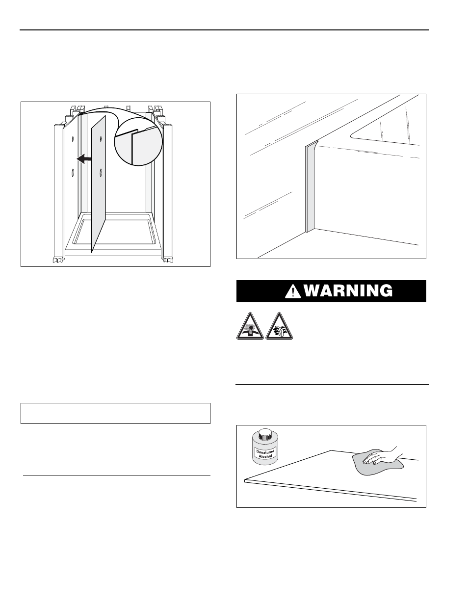 Warning, Installation procedure | Swanstone RM-58 - Installation User Manual | Page 16 / 32