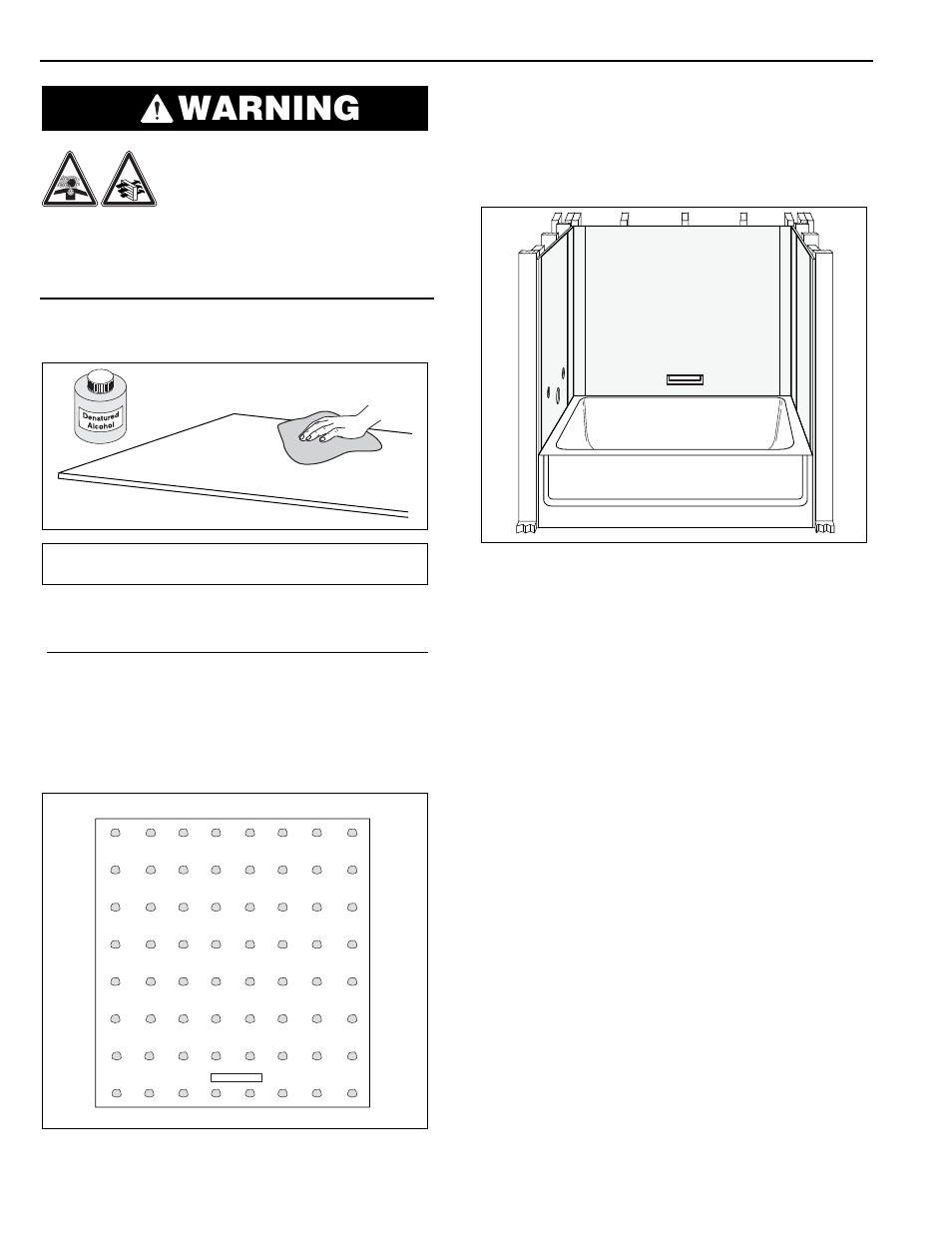 Warning, Installation procedure | Swanstone RM-58 - Installation User Manual | Page 18 / 32