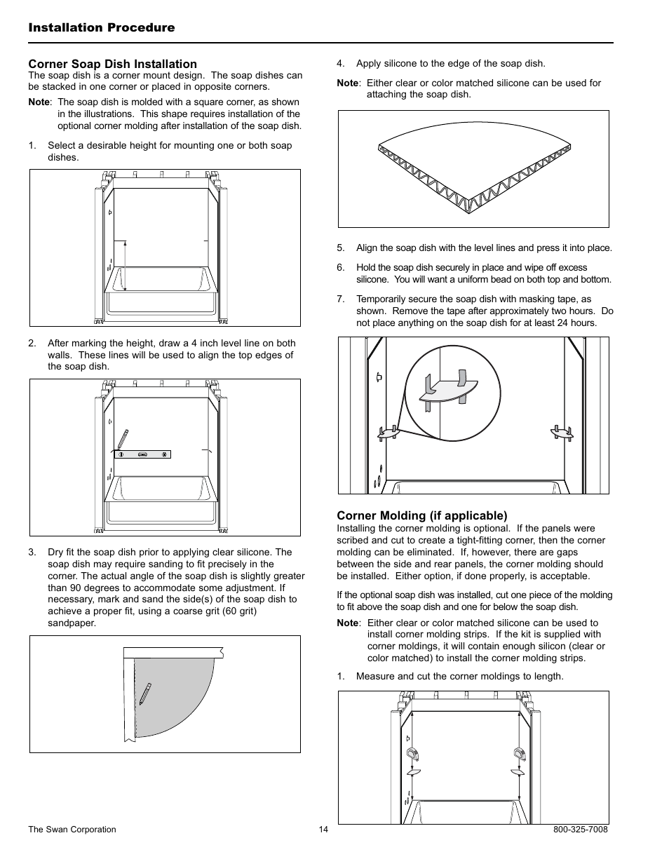 Swanstone STMK72-3662 - Installation User Manual | Page 14 / 20