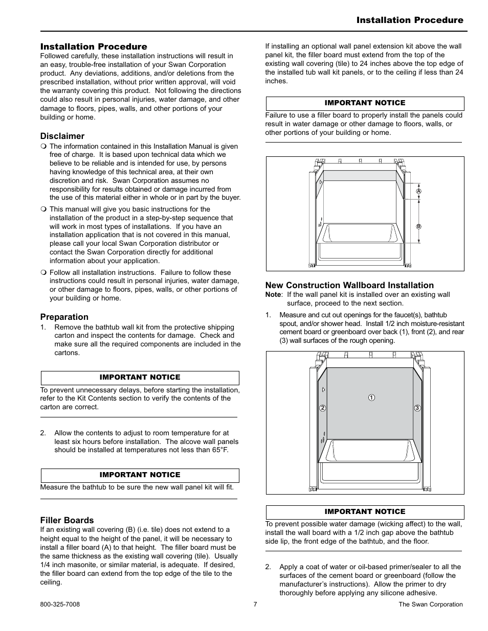 Swanstone STMK72-3662 - Installation User Manual | Page 7 / 20