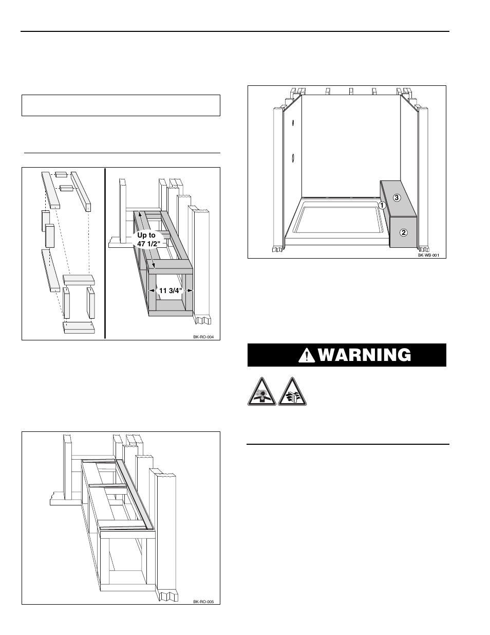 Warning, Installation procedure | Swanstone SB-1248 - Installation User Manual | Page 8 / 24