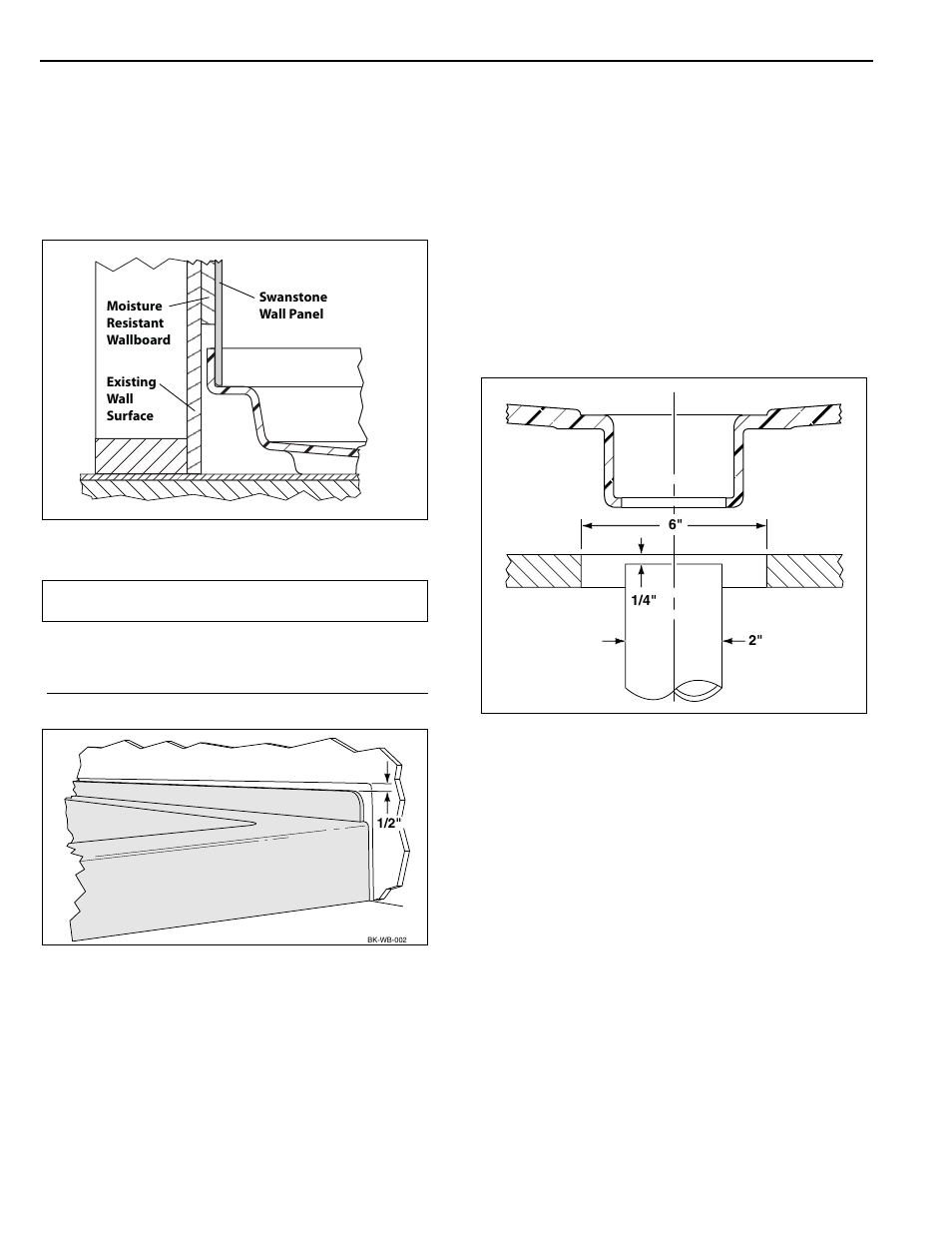 Installation procedure, Drain location | Swanstone STS-3738 - Installation User Manual | Page 12 / 20