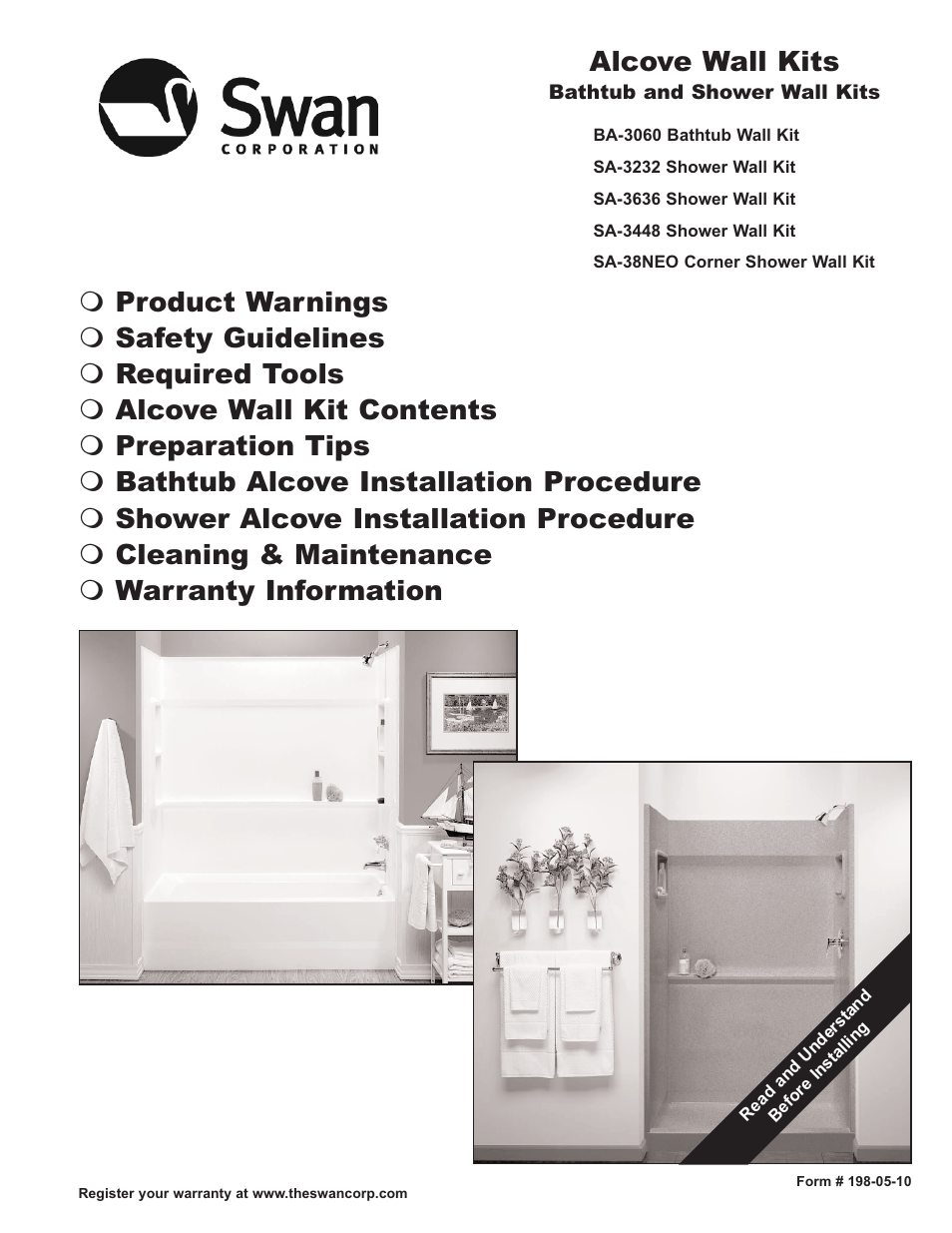 Swanstone SA-38 NEO - Installation User Manual | 28 pages