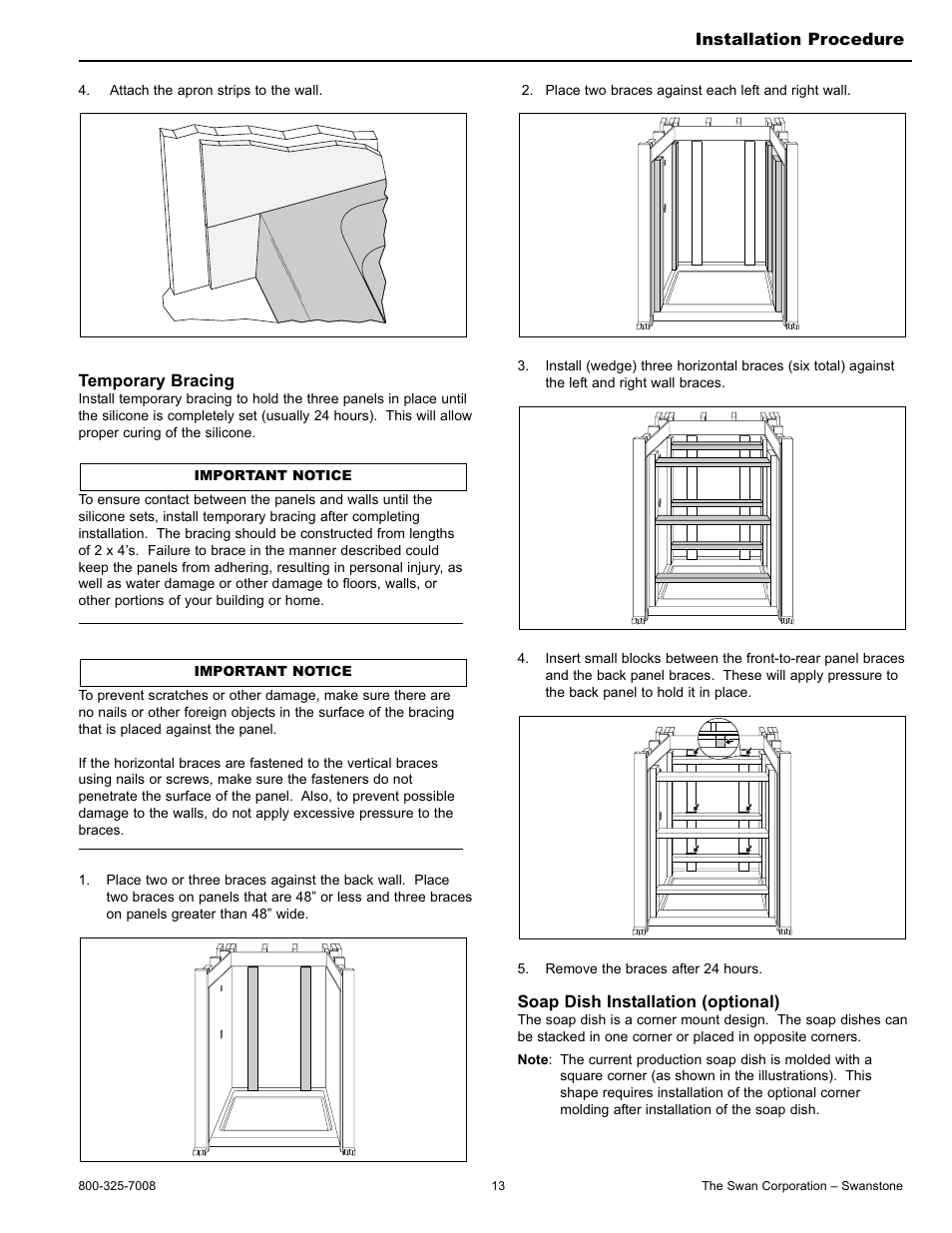 Swanstone STMK96-(xxxx) - Installation User Manual | Page 13 / 20