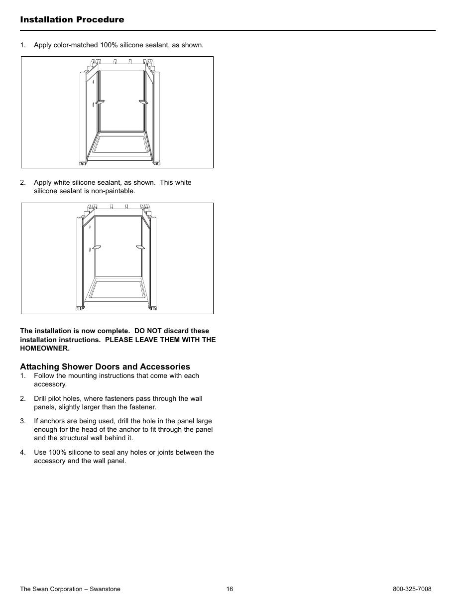 Swanstone STMK96-(xxxx) - Installation User Manual | Page 16 / 20