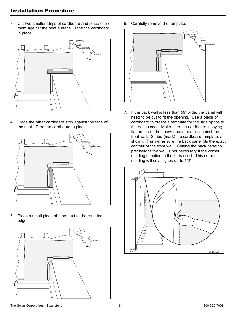 Installation procedure | Swanstone BK-326072 - Installation User Manual | Page 16 / 32