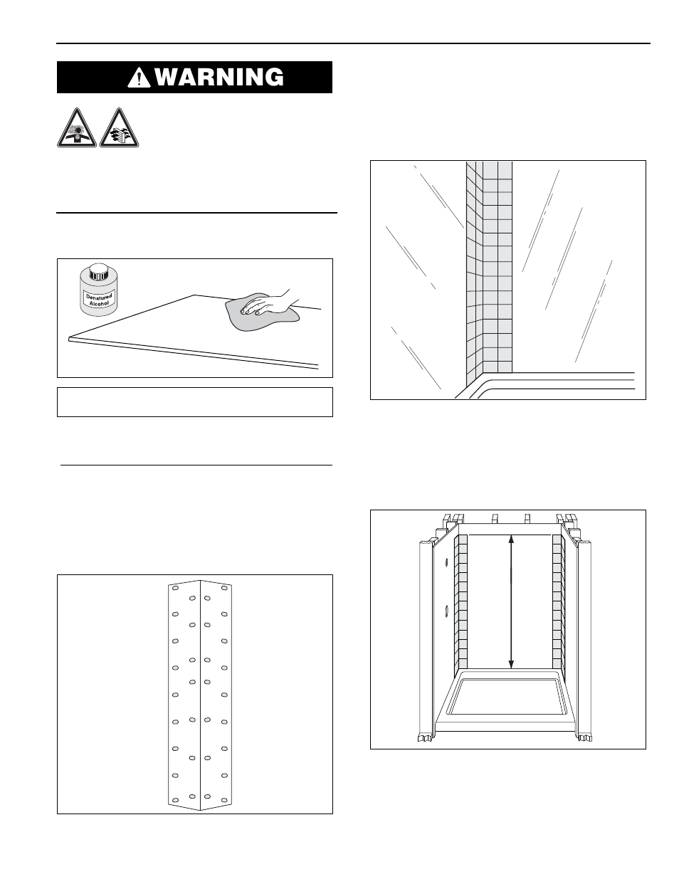 Warning, Installation procedure | Swanstone TI-NEO-DTF - Installation User Manual | Page 13 / 28