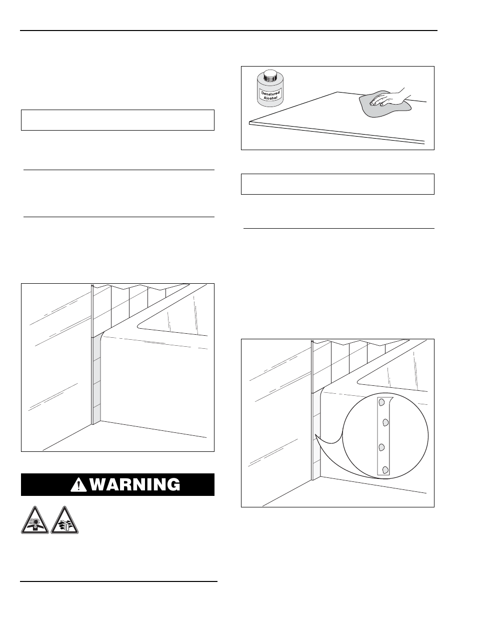 Warning, Installation procedure | Swanstone TI-NEO-DTF - Installation User Manual | Page 16 / 28