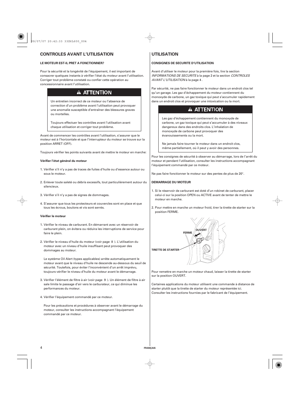 Unique Industries Honda GX690 User Manual | Page 24 / 60