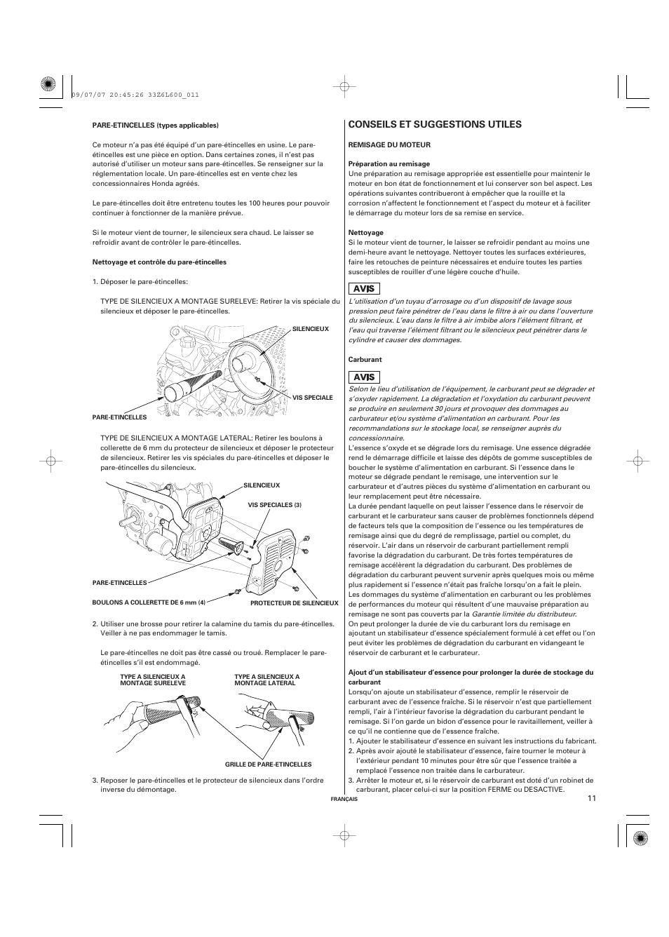 Unique Industries Honda GX690 User Manual | Page 31 / 60