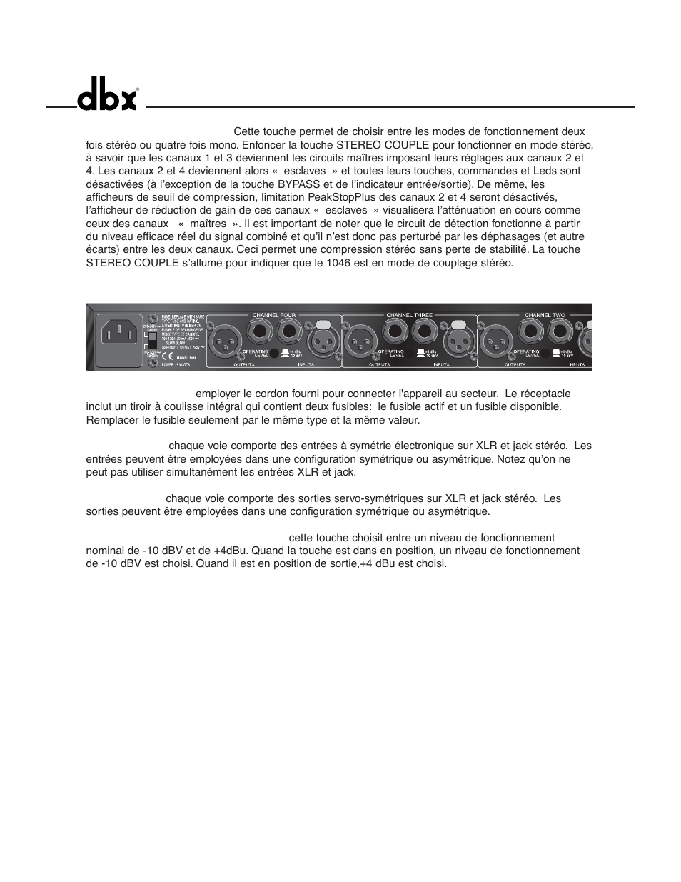 dbx 1046 User Manual | Page 18 / 48