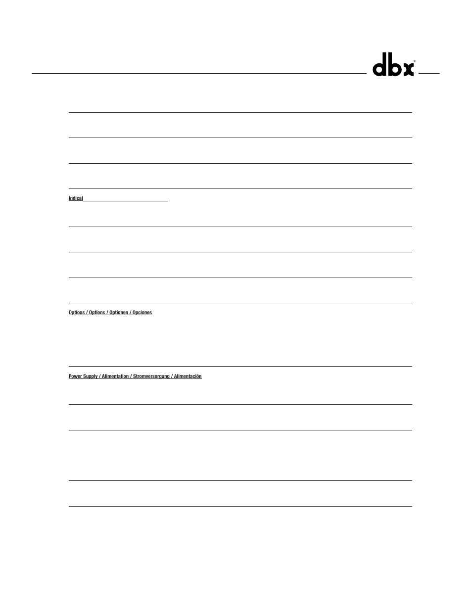 Specifications | dbx 1046 User Manual | Page 45 / 48