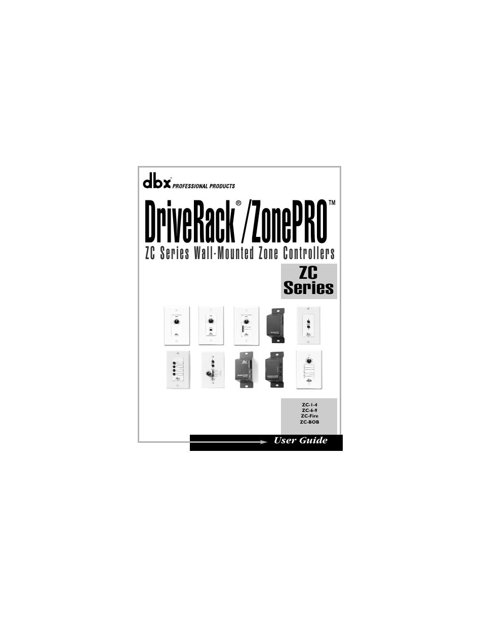 dbx ZC-BOB User Manual | 8 pages