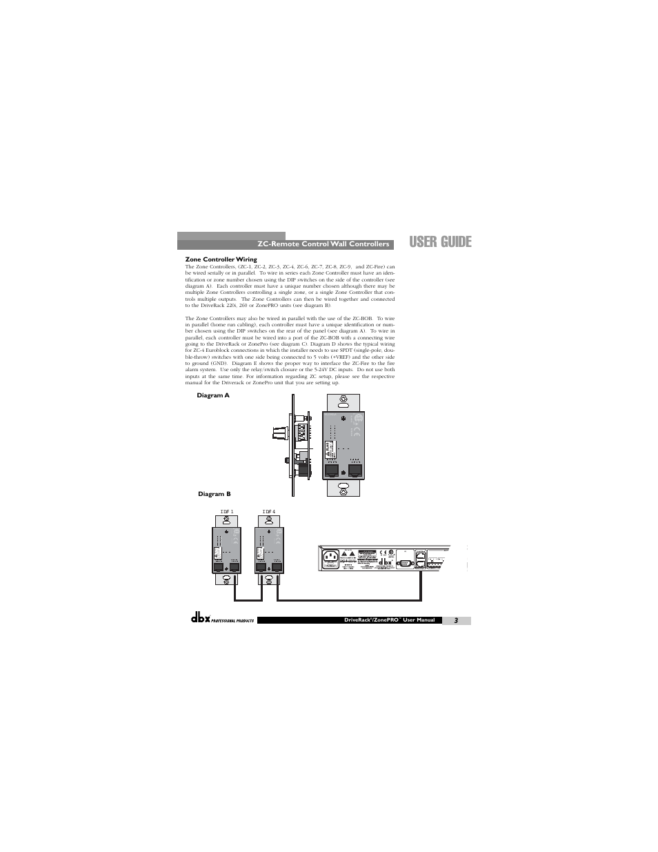 User guide | dbx ZC-BOB User Manual | Page 3 / 8