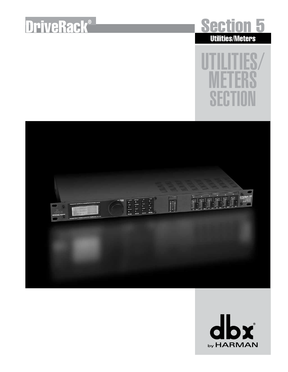 Utilities/ meters | dbx DriveRack 260 User Manual | Page 47 / 84