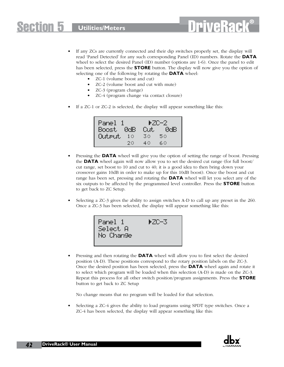 Driverack | dbx DriveRack 260 User Manual | Page 50 / 84