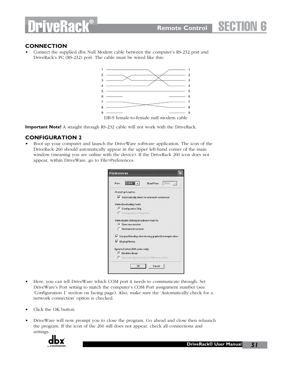 Driverack | dbx DriveRack 260 User Manual | Page 59 / 84