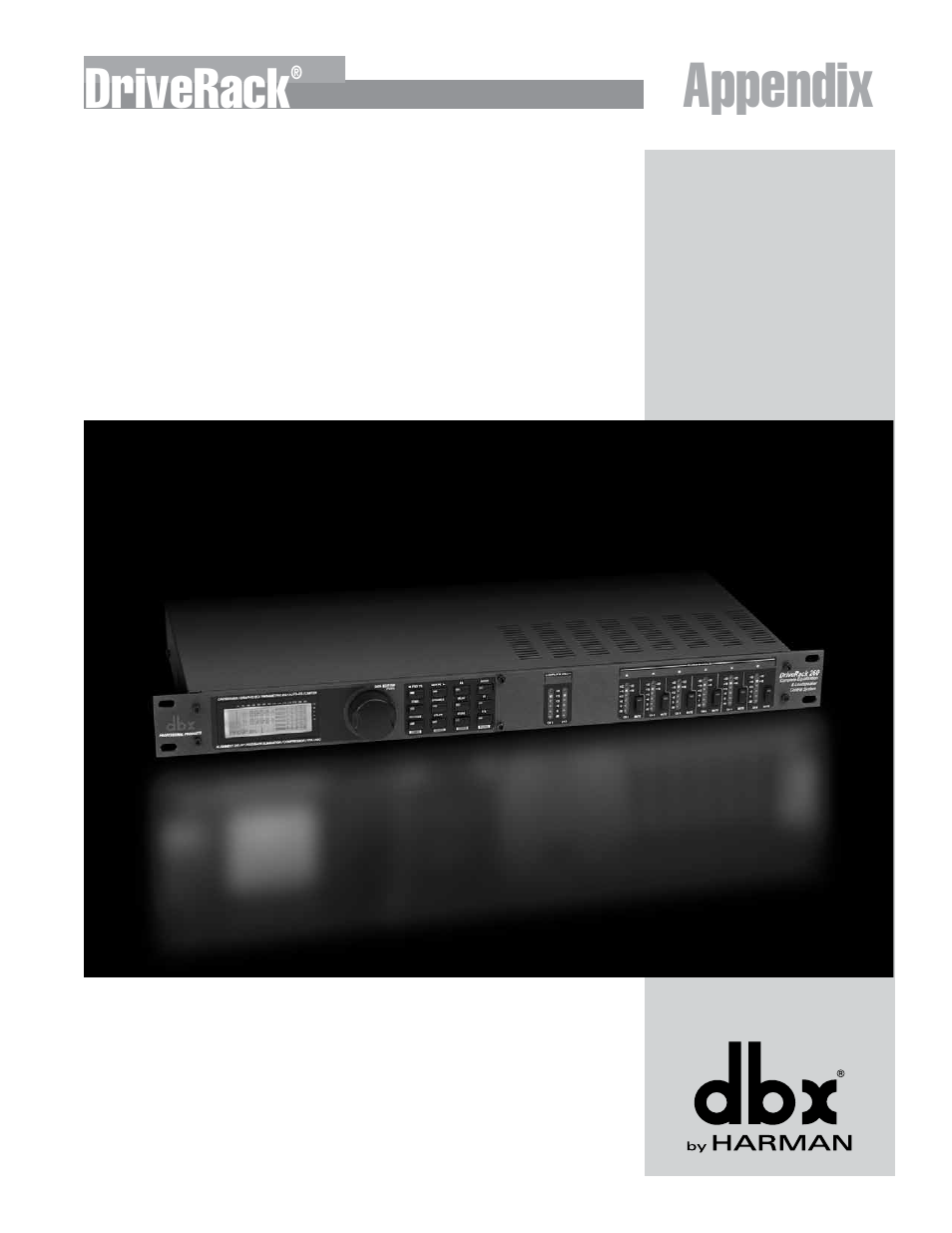 Appendix, Driverack | dbx DriveRack 260 User Manual | Page 73 / 84