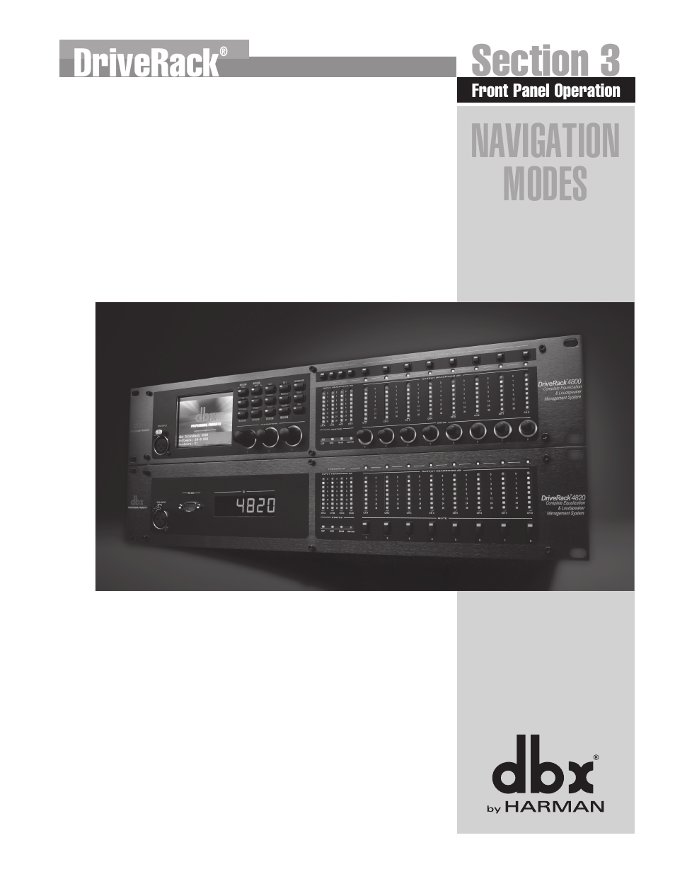 Navigation modes, Driverack | dbx DriveRack 4820 User Manual | Page 21 / 96