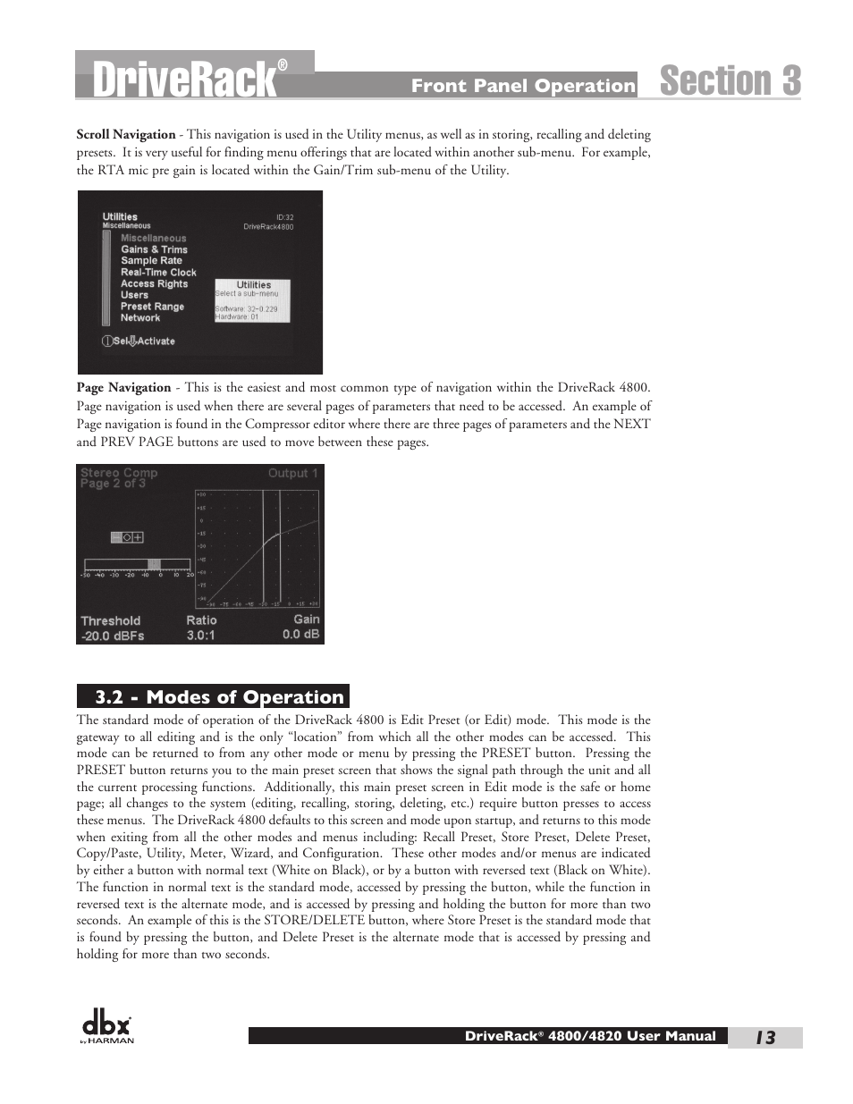 Driverack | dbx DriveRack 4820 User Manual | Page 23 / 96