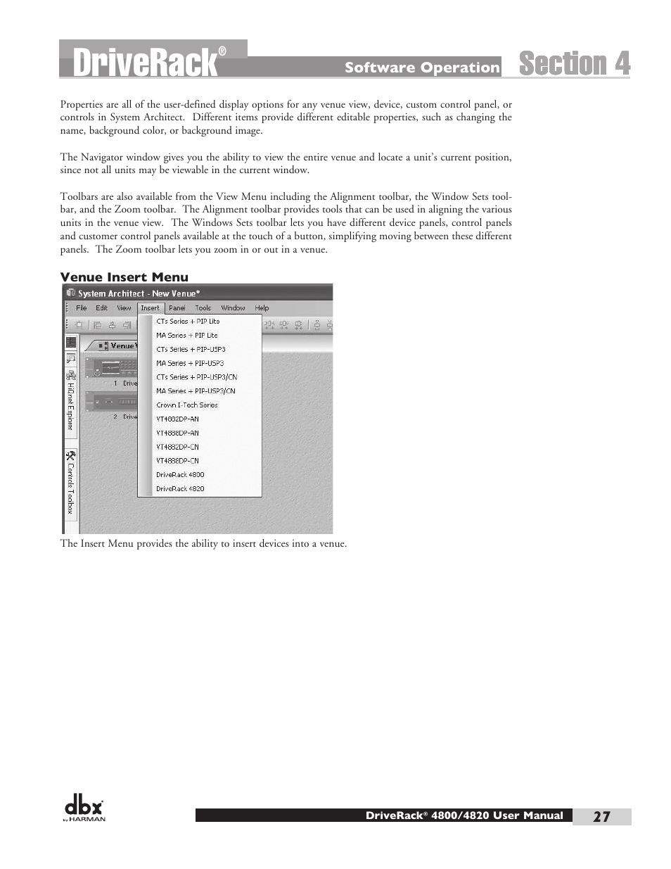 Driverack | dbx DriveRack 4820 User Manual | Page 37 / 96