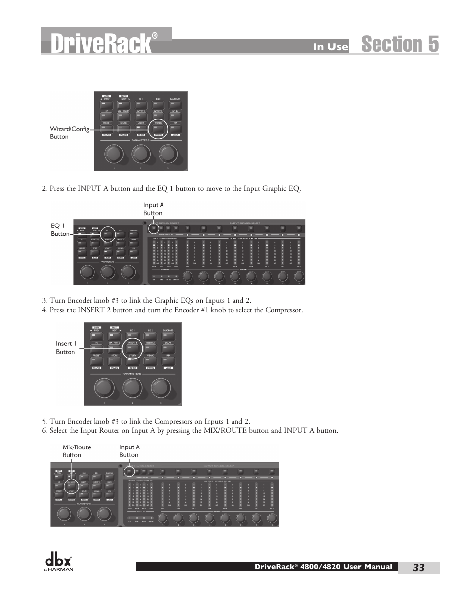 Driverack | dbx DriveRack 4820 User Manual | Page 43 / 96