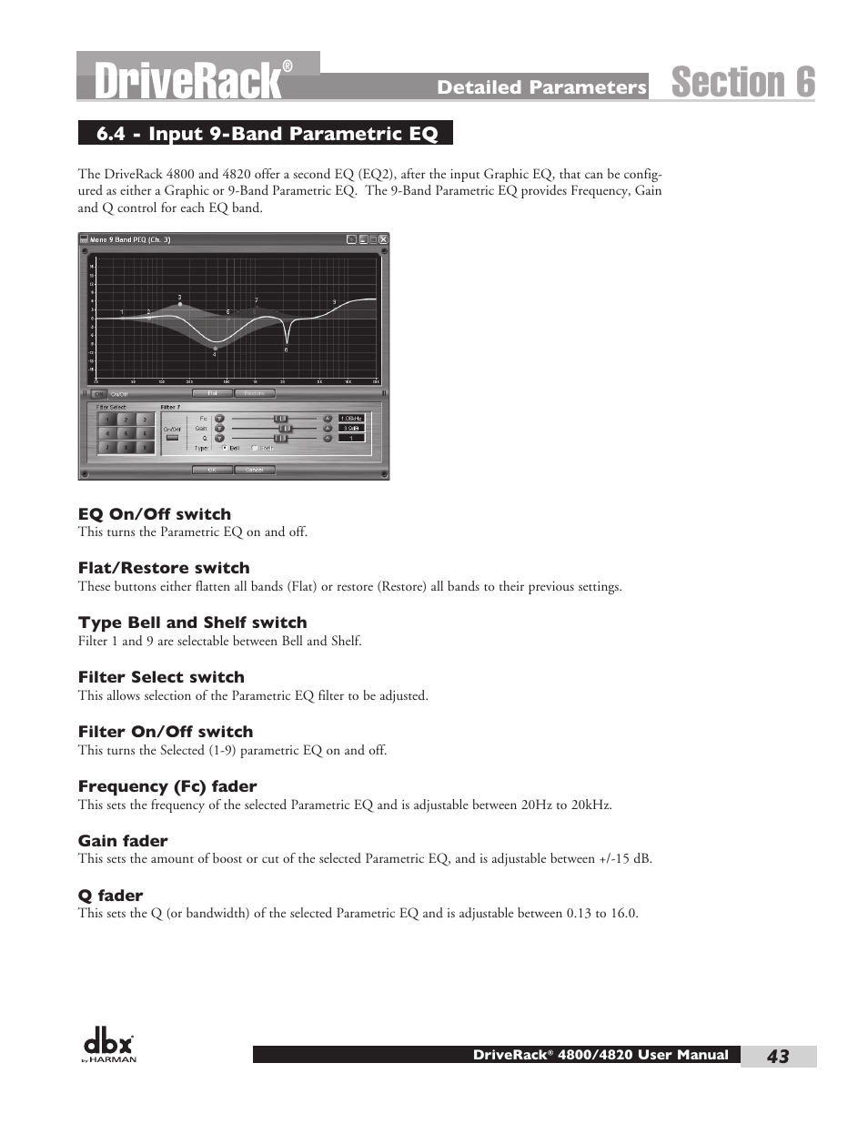 Driverack | dbx DriveRack 4820 User Manual | Page 53 / 96