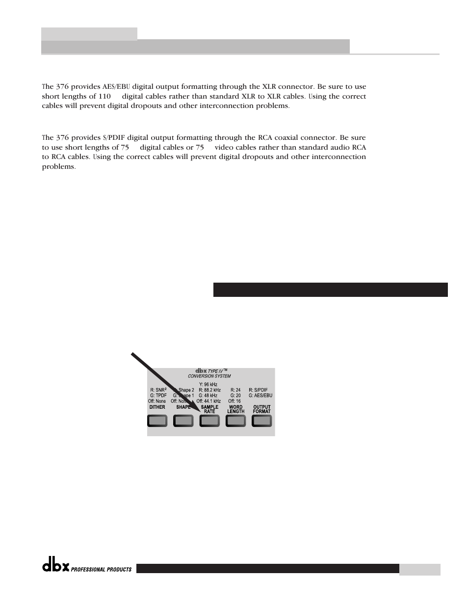 dbx 376 User Manual | Page 21 / 37