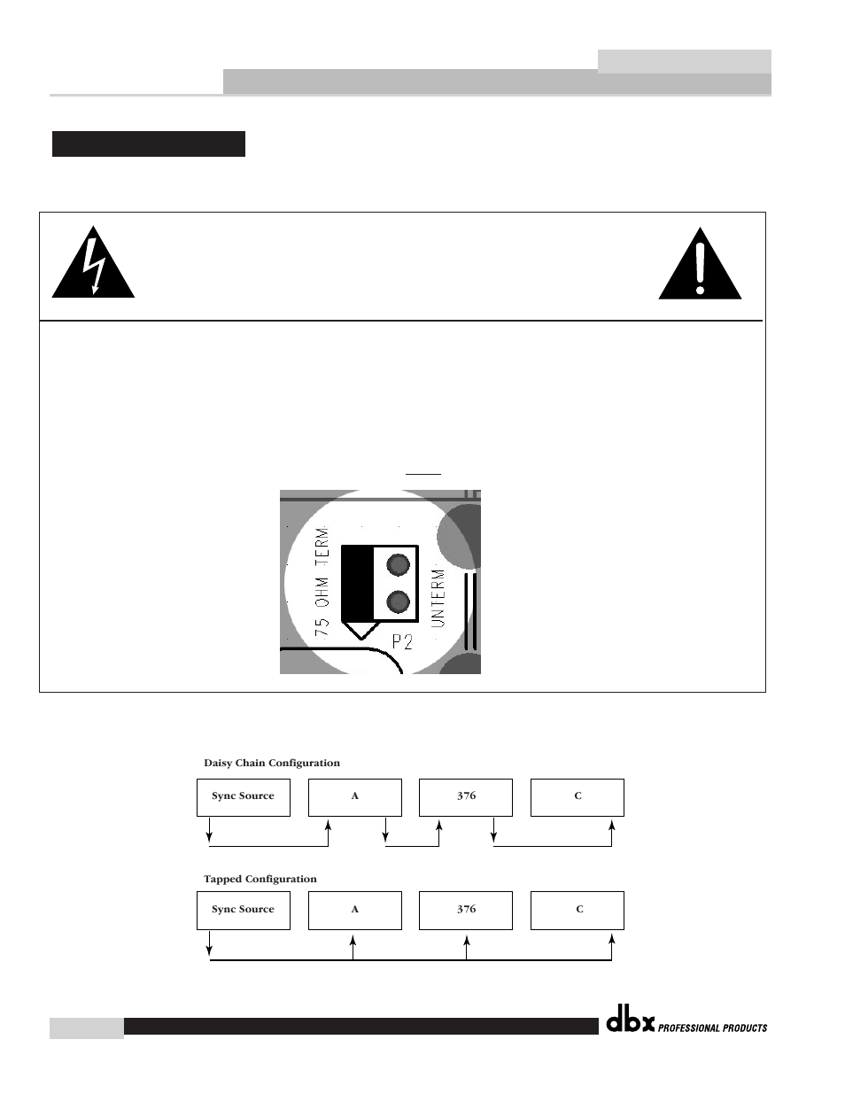 Appendix a, A- sync input info, Appendix | dbx 376 User Manual | Page 28 / 37