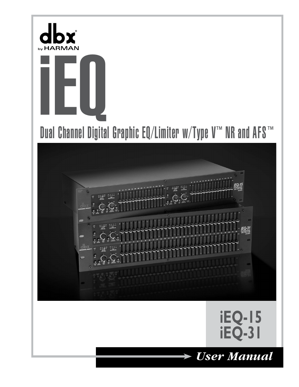 dbx iEQ15 User Manual | 20 pages