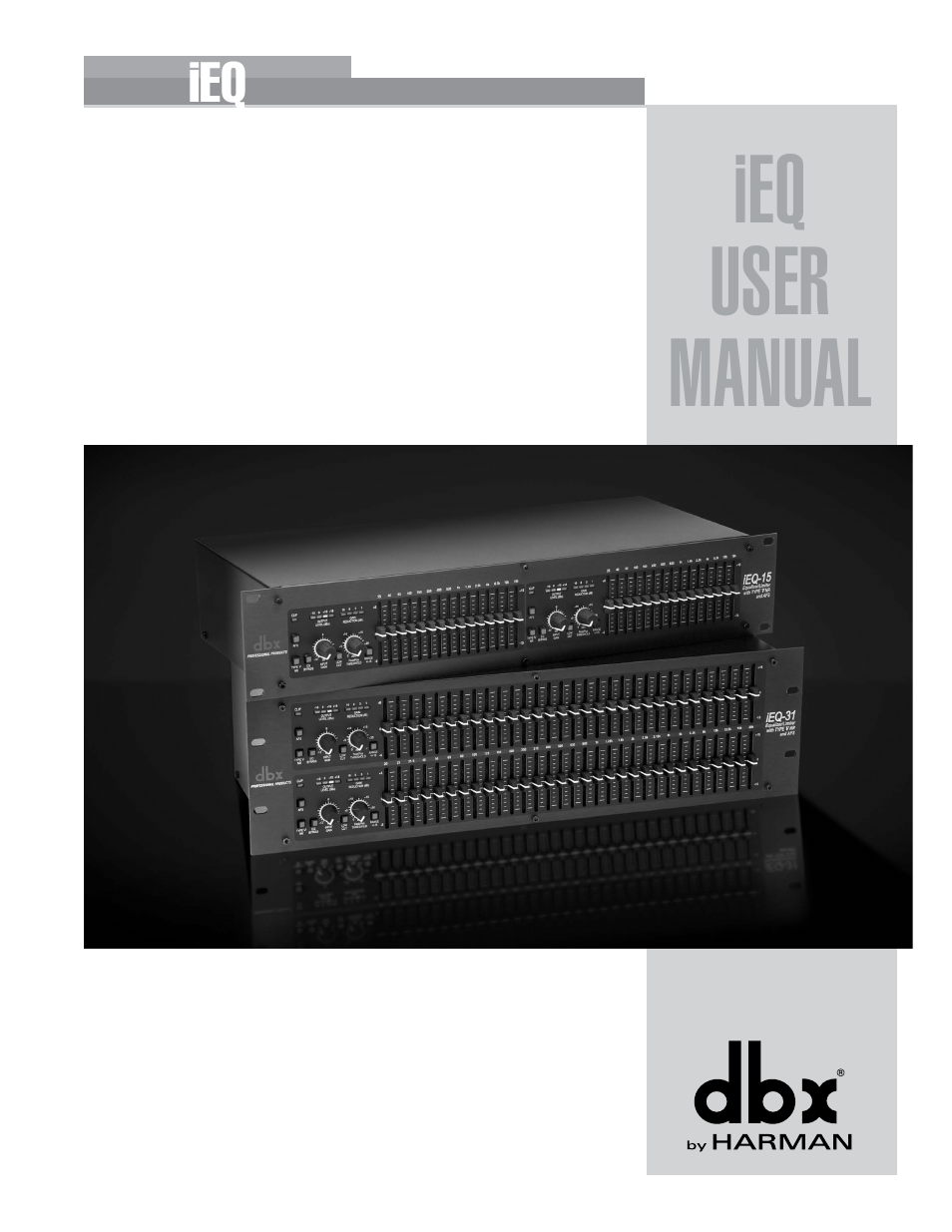 Ieq user manual | dbx iEQ15 User Manual | Page 5 / 20