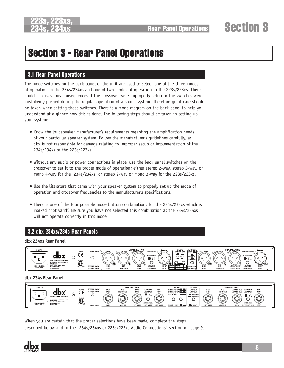 dbx 234s Crossover User Manual | Page 13 / 20