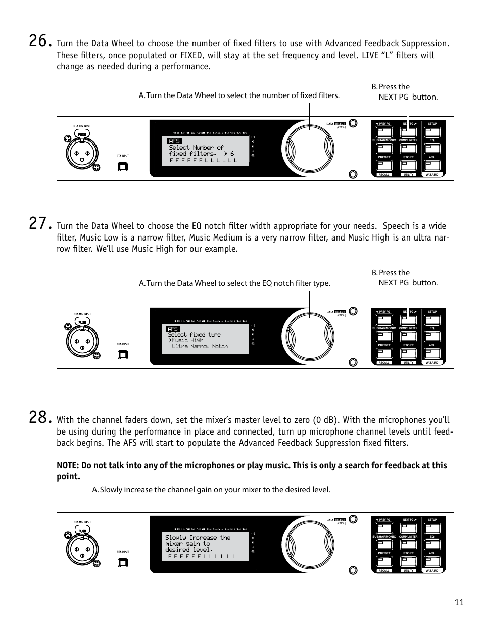 Driverack px | dbx DriveRack PX Quickstart Guide User Manual | Page 11 / 24