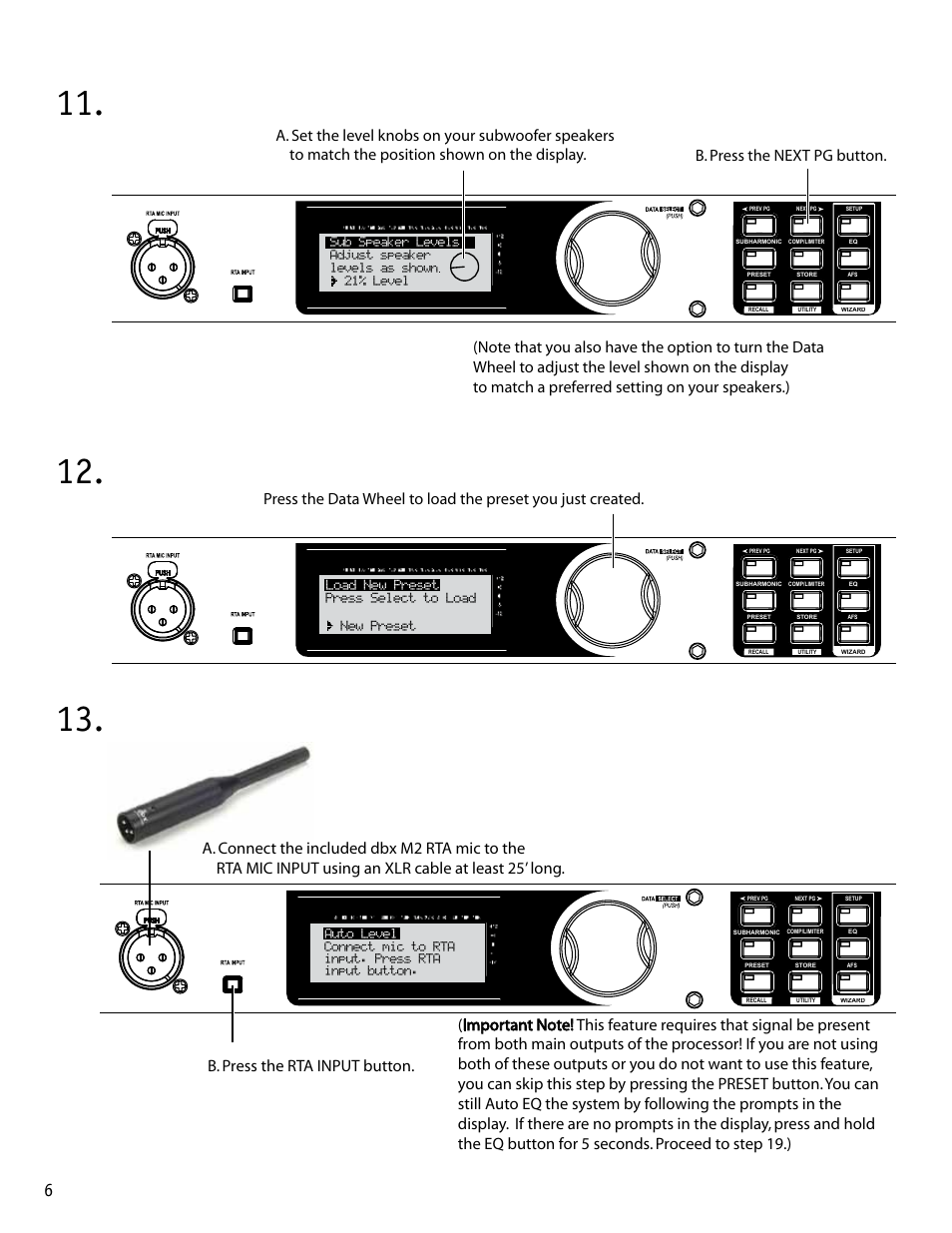 Driverack px, Press select to load > new preset load new preset | dbx DriveRack PX Quickstart Guide User Manual | Page 6 / 24