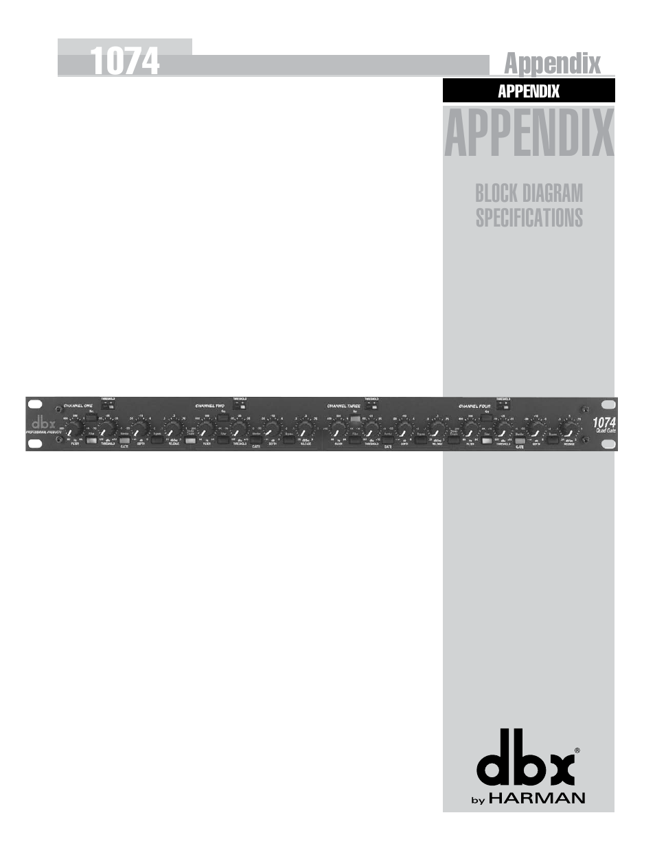 Appendix | dbx 1074 User Manual | Page 13 / 16