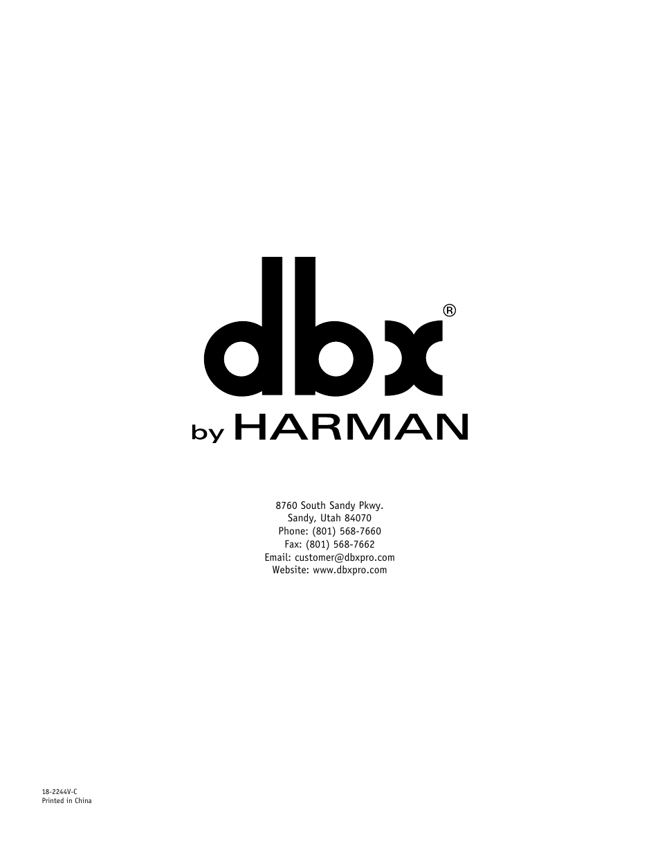 dbx 1046 User Manual | Page 16 / 16