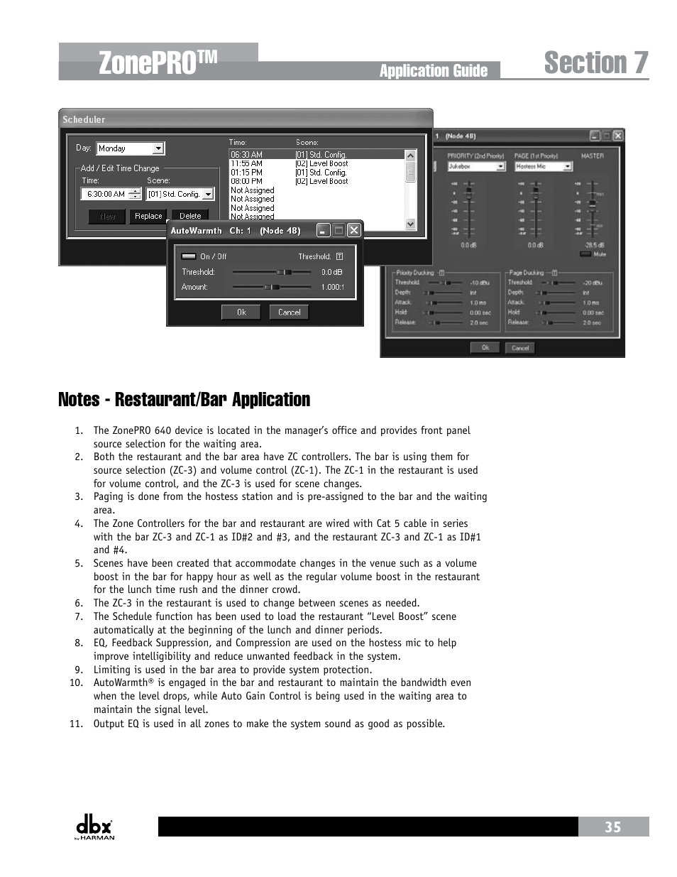 Zonepro, Application guide | dbx ZonePRO InstallGuide User Manual | Page 41 / 60