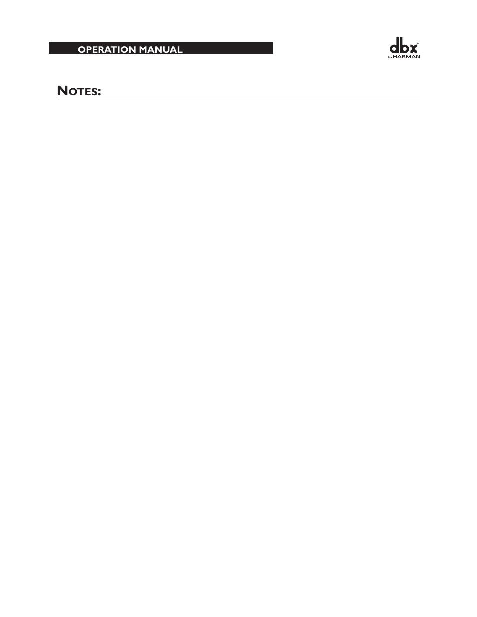 dbx 2031 Equalizer User Manual | Page 38 / 40
