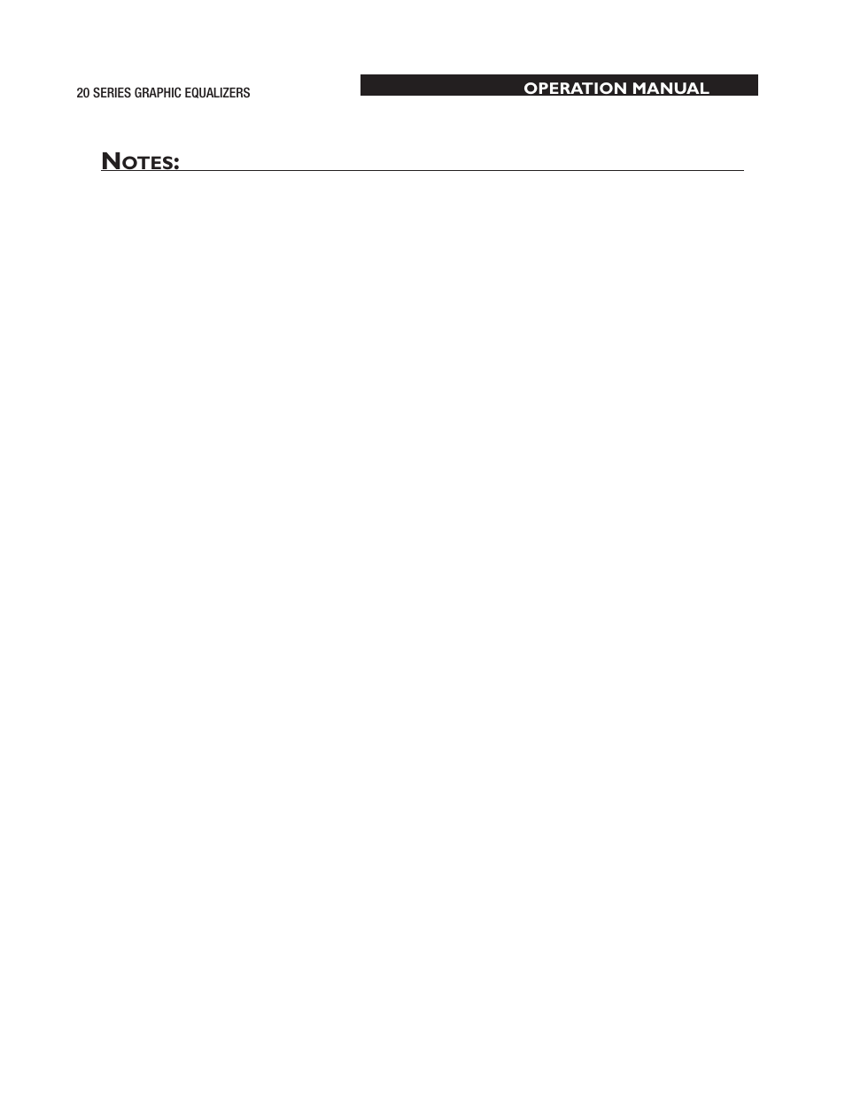 dbx 2031 Equalizer User Manual | Page 39 / 40