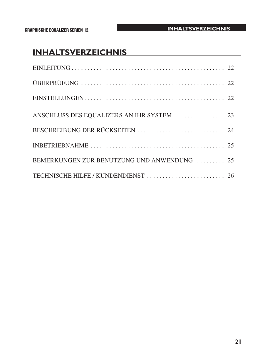 dbx 1231 Equalizer User Manual | Page 25 / 44