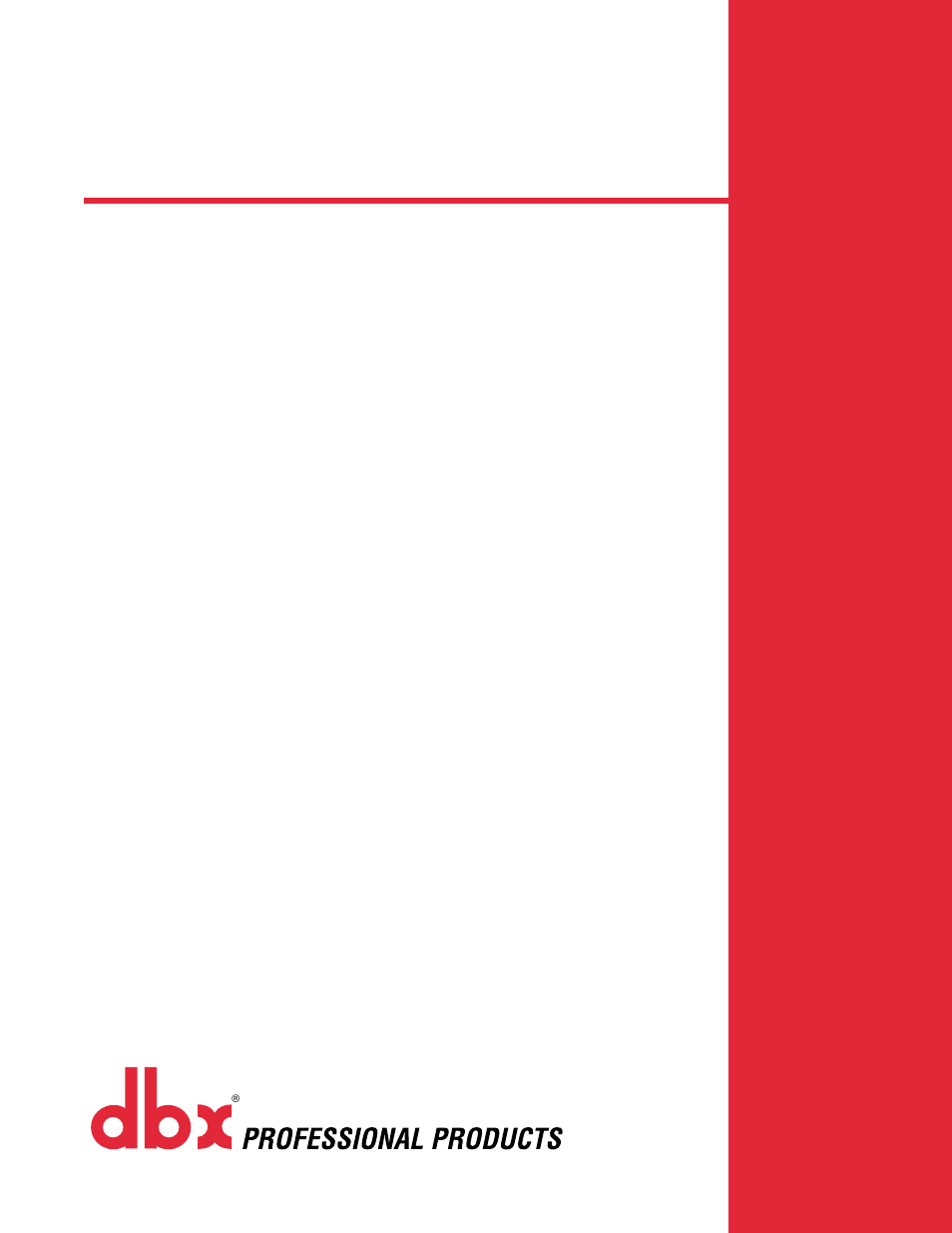dbx 160SWP User Manual | 8 pages