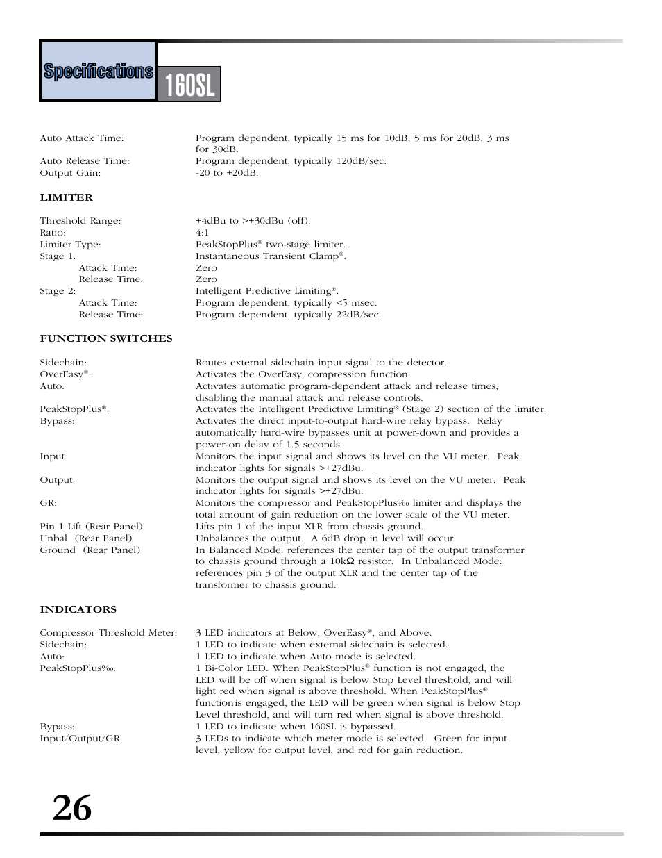 Series, 160s, 160sl | Operations, Technical, Manual, Connection, Connection installation installation, Introduction | dbx 160SL User Manual | Page 30 / 32