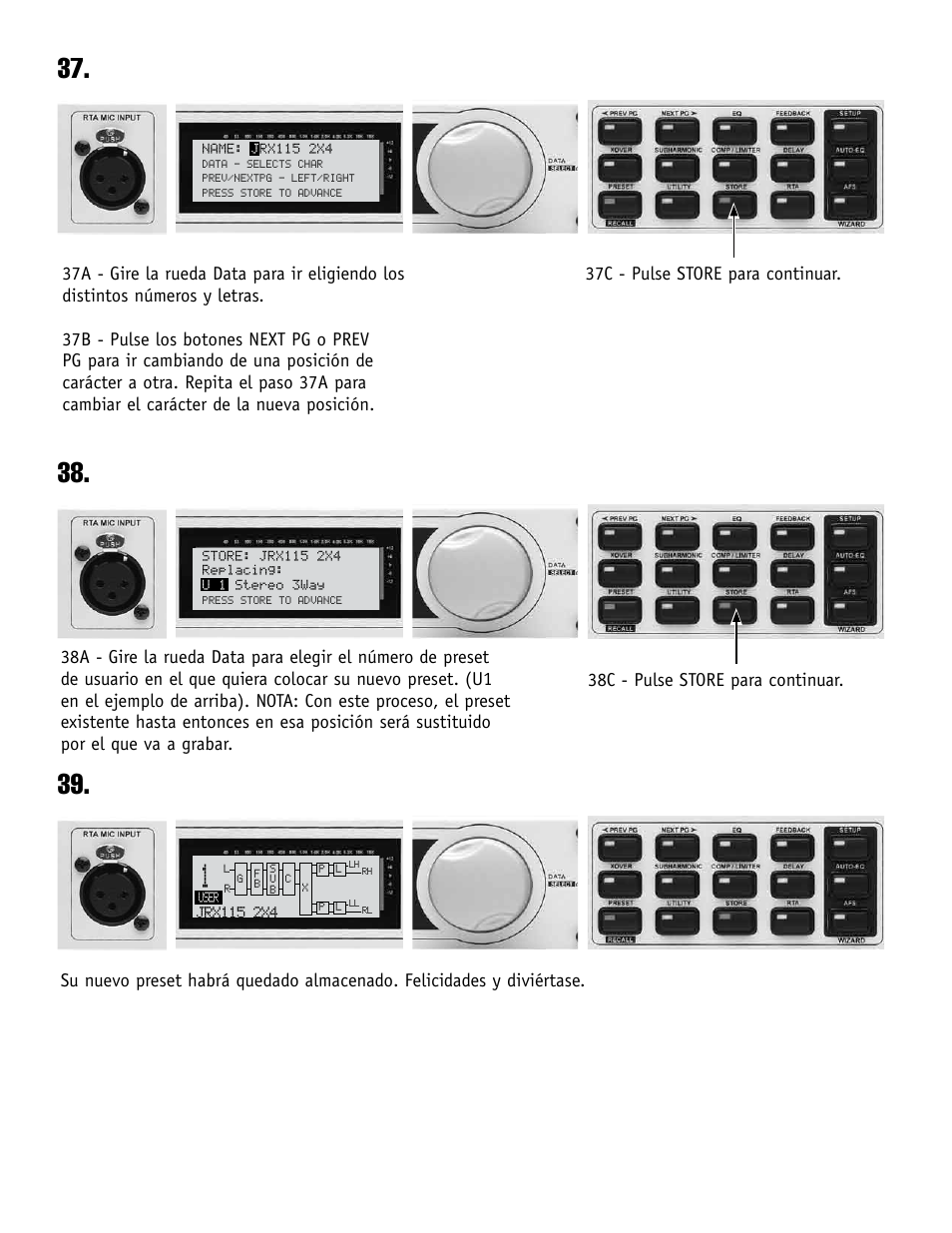dbx DriveRack PA+ Quickstart Guide User Manual | Page 13 / 16