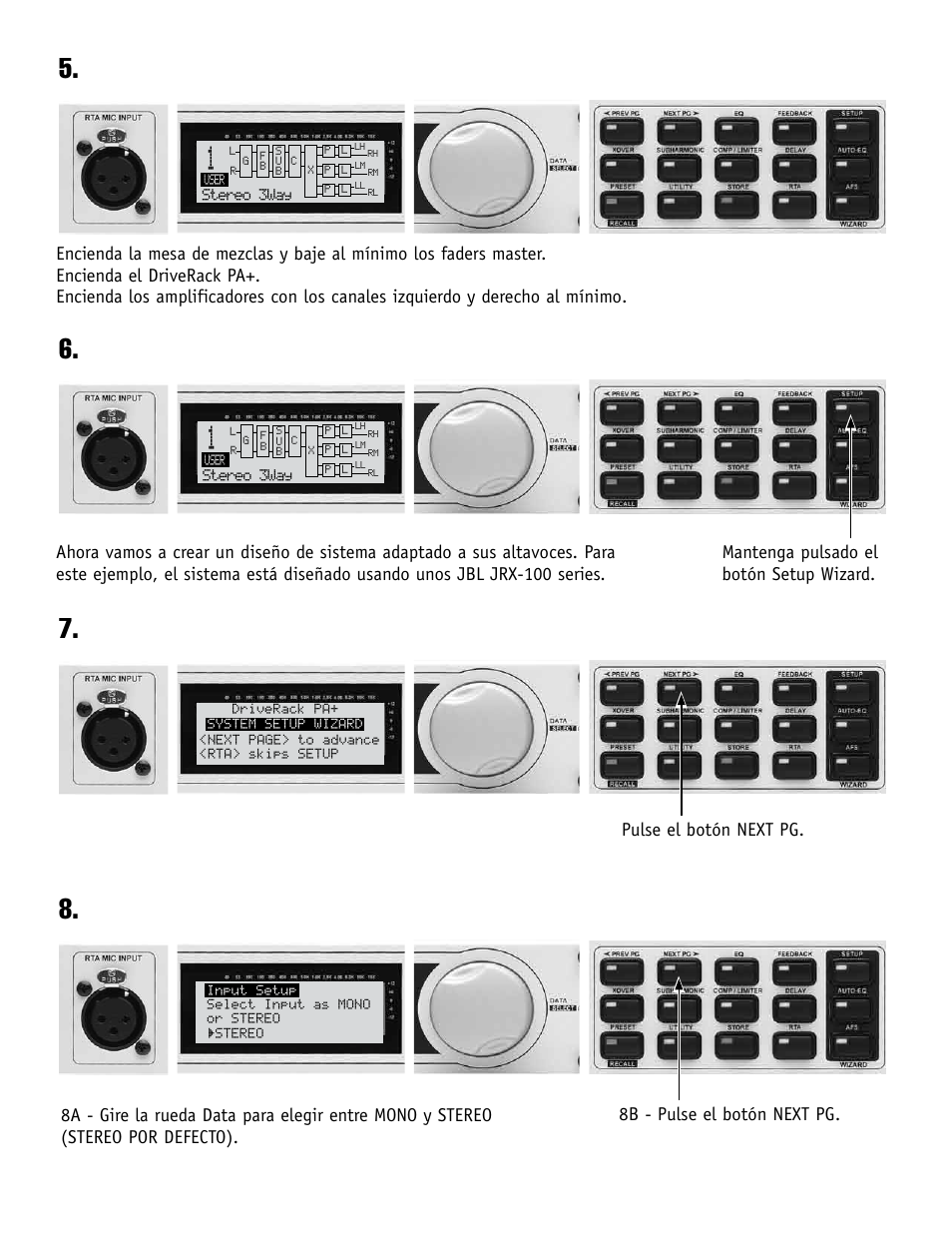 dbx DriveRack PA+ Quickstart Guide User Manual | Page 4 / 16