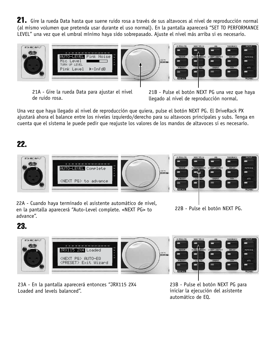 dbx DriveRack PA+ Quickstart Guide User Manual | Page 8 / 16