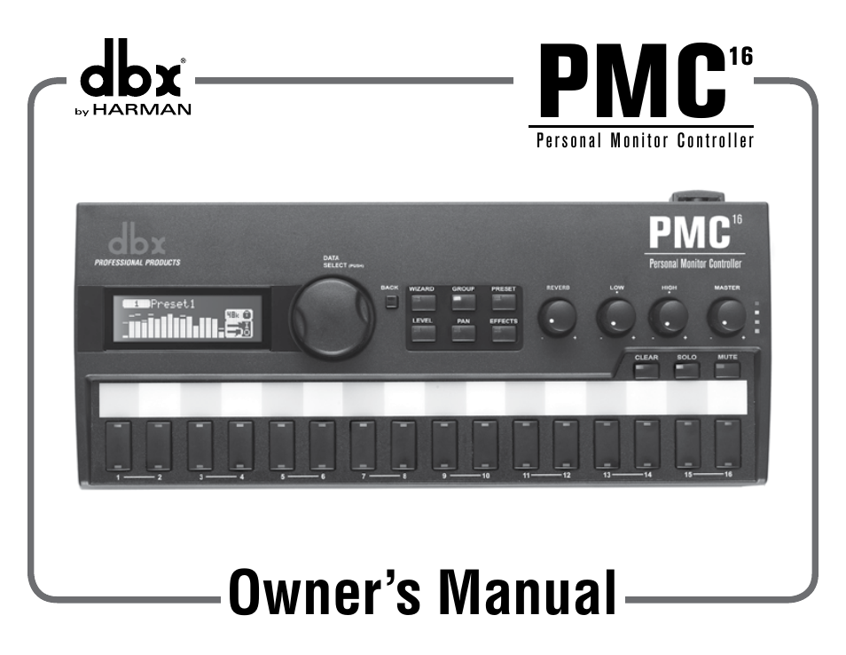 dbx PMC16 User Manual | 64 pages